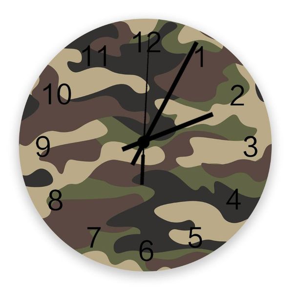 wall clocks 30cm clock camouflage green brown geometric home quiet silent simple mute decorative living room watch
wall clocks 30cm clock camouflage green brown geometric home quiet silent simple mute decorative living room watch