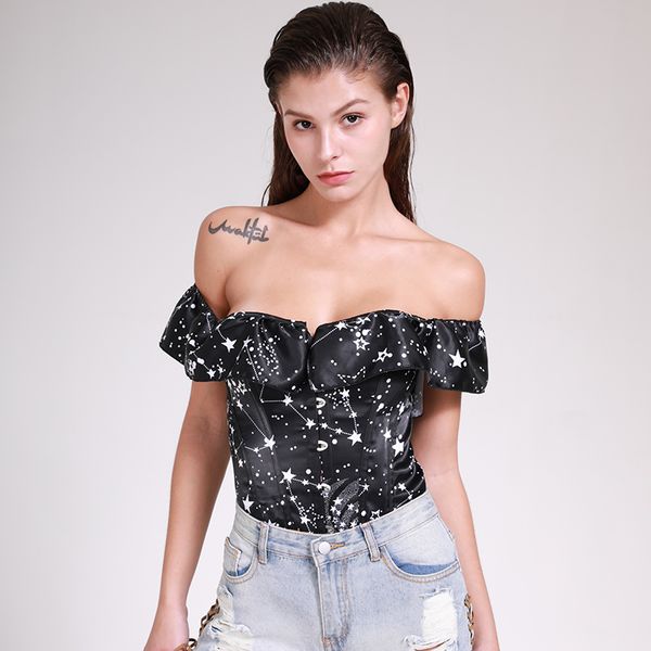 womens lace up boned plus size overbust corset bustier with g-string cotton astronomy print sleeved corset top
womens lace up boned plus size overbust corset bustier with g-string cotton astronomy print sleeved corset top