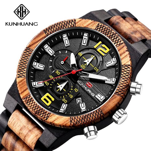 wristwatches kunhuang sports mens watches quartz fashion man wood belt luminous military watch 2021 clock, Slivery;brown
wristwatches kunhuang sports mens watches quartz fashion man wood belt luminous military watch 2021 clock, Slivery;brown