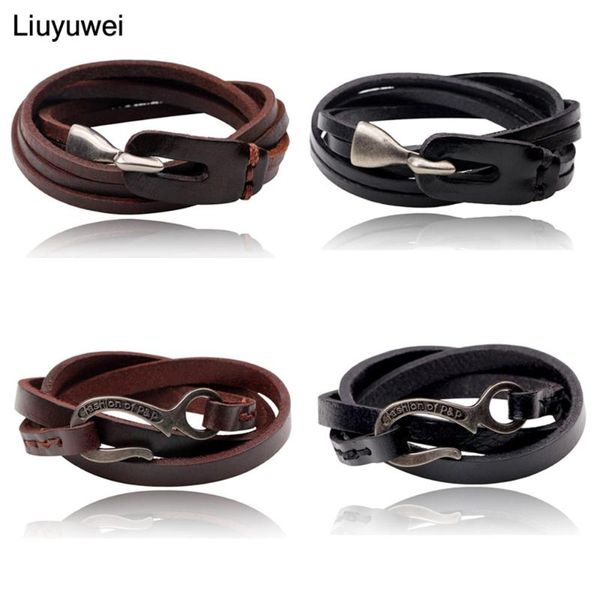 charm bracelets multilayer leather bracelet men fashion handmade punk wrap & bangles jewelry female male gift, Golden;silver
charm bracelets multilayer leather bracelet men fashion handmade punk wrap & bangles jewelry female male gift, Golden;silver