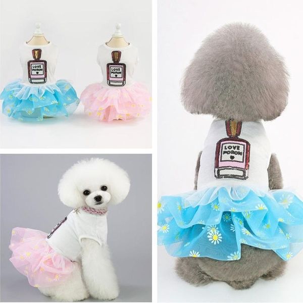cartoon perfume dog clothes style spring summer dress small bichon fluffy gauze skirt for dogs print pink girl ropa para apparel
cartoon perfume dog clothes style spring summer dress small bichon fluffy gauze skirt for dogs print pink girl ropa para apparel