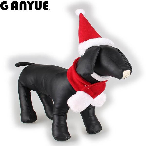 dog apparel ganyue christmas pet cat hat and scarf dogs santa accessories