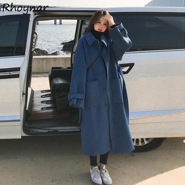 women's wool & blends women casual loose solid minimalist single breasted students daily tender cozy korean version comfort streetwear, Black
women's wool & blends women casual loose solid minimalist single breasted students daily tender cozy korean version comfort streetwear, Black