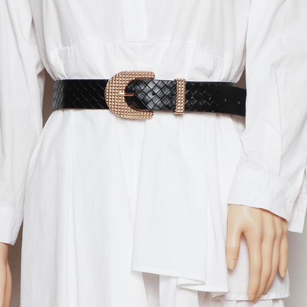 belts women belt 2021 plain pu weave for black coffee 3.8cm wide waist cinch lady female dress waistband, Black;brown
belts women belt 2021 plain pu weave for black coffee 3.8cm wide waist cinch lady female dress waistband, Black;brown