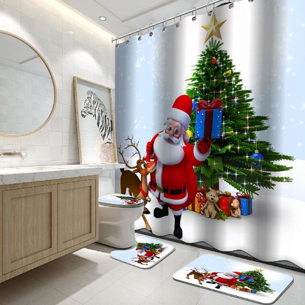 shower curtains 4pcs merry christmas bathroom snowman santa claus elk pattern curtain set sets curtins ,rugs and mat
shower curtains 4pcs merry christmas bathroom snowman santa claus elk pattern curtain set sets curtins ,rugs and mat