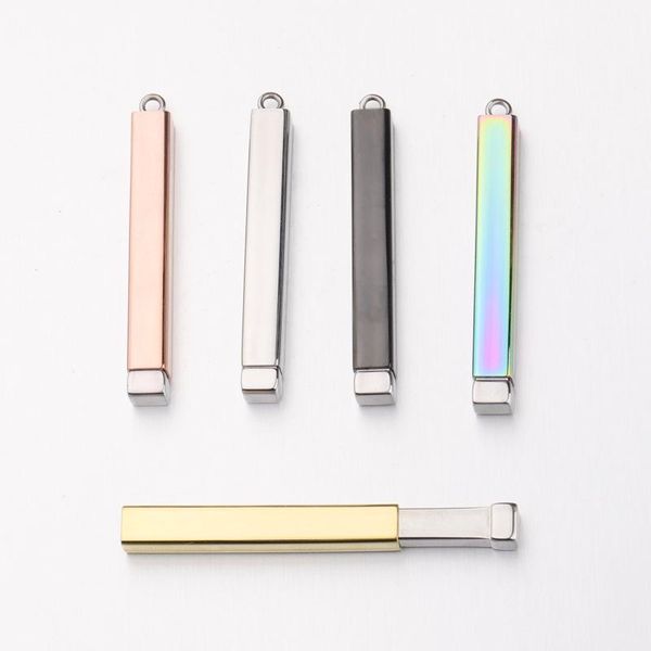 charms 5pcs/lot smooth stainless steel pendants jewelry accessories diy bar charm with hole, Bronze;silver
charms 5pcs/lot smooth stainless steel pendants jewelry accessories diy bar charm with hole, Bronze;silver