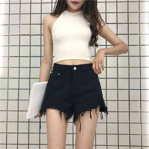 short ytx341 fashion worn jeans, tall waist, thin, wild wide pants, student pants, White;black
short ytx341 fashion worn jeans, tall waist, thin, wild wide pants, student pants, White;black