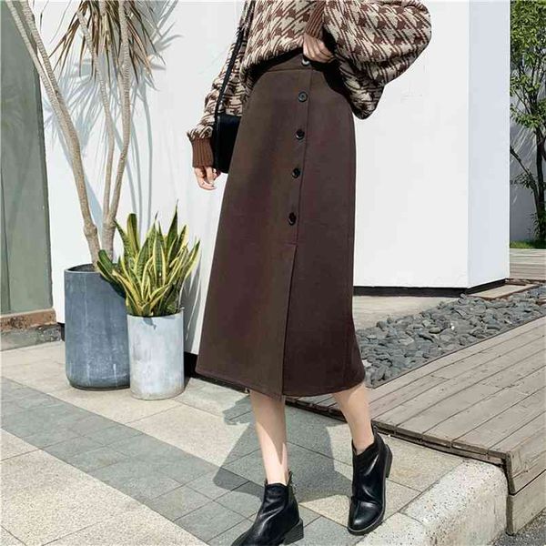 autumn & winter korean high waist slimming plus size all-match casual stretch women a-line woolen long skirt 210527, Black
autumn & winter korean high waist slimming plus size all-match casual stretch women a-line woolen long skirt 210527, Black