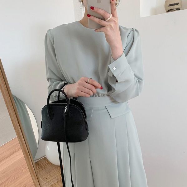 casual dresses rugod ins korean style tunic pleated dress for ladies solid long sleeve women's clothing elegant chic female sundresses, Black;gray
casual dresses rugod ins korean style tunic pleated dress for ladies solid long sleeve women's clothing elegant chic female sundresses, Black;gray