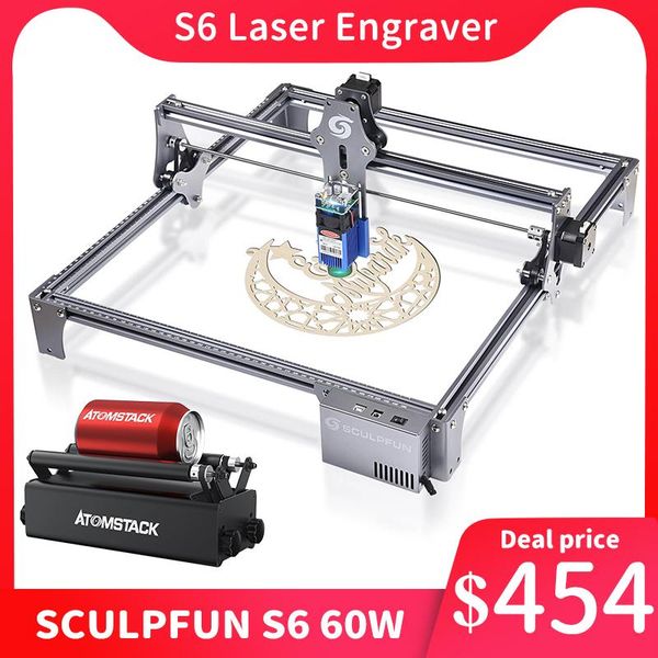 printers sculpfun s6 60w laser engraver cnc deskdiy engraving cutting machine with 410x400 area spot compression
printers sculpfun s6 60w laser engraver cnc deskdiy engraving cutting machine with 410x400 area spot compression