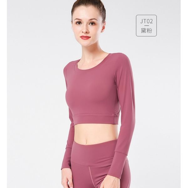 lulu new nude close fitting navel exposed women's sports long sleeve fitness yoga dance clothes, Black
lulu new nude close fitting navel exposed women's sports long sleeve fitness yoga dance clothes, Black