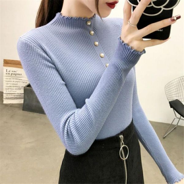women's sweaters spring autumn half turtleneck knit pullovers sweater women korean winter fashion solid slim bottoming knitted top, White;black
women's sweaters spring autumn half turtleneck knit pullovers sweater women korean winter fashion solid slim bottoming knitted top, White;black