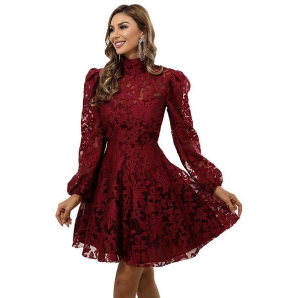 casual dresses cultiseed women turtleneck hollow lace bridal female ladies sweet lantern sleeve slim waist birthday party gowns, Black;gray
casual dresses cultiseed women turtleneck hollow lace bridal female ladies sweet lantern sleeve slim waist birthday party gowns, Black;gray