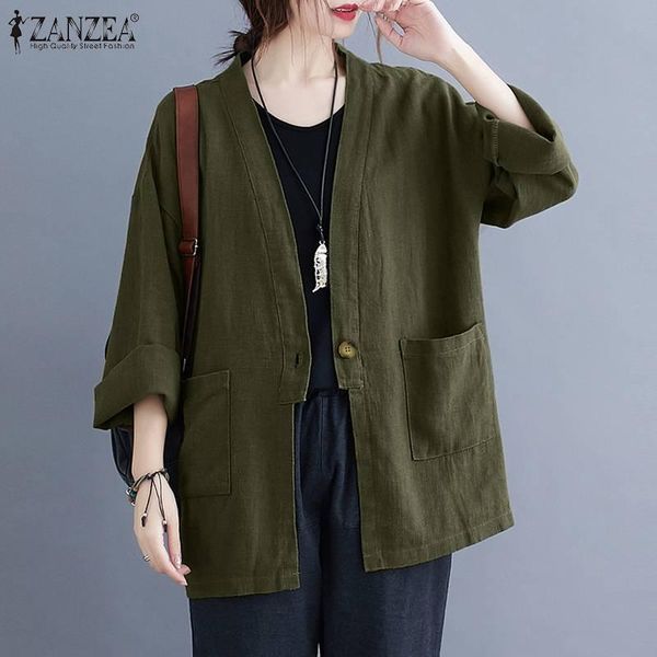 women's blouses & shirts auitumn long sleeve outwear vintage cotton cardigans solid oversized female casual blouse fashion loose, White
women's blouses & shirts auitumn long sleeve outwear vintage cotton cardigans solid oversized female casual blouse fashion loose, White