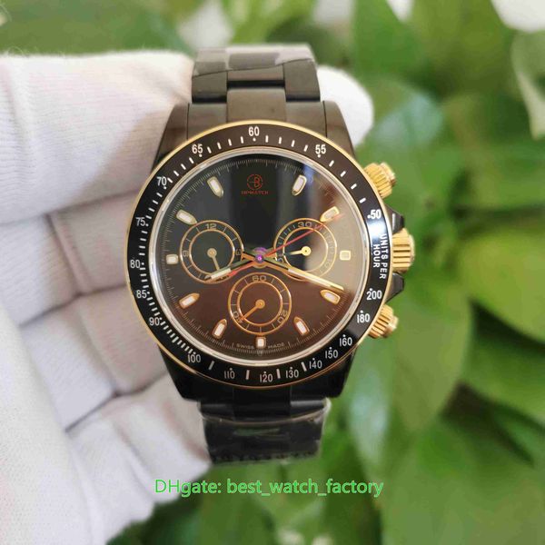 bp factory watches perpetual 40mm cosmograph 18k gold black pvd case cal.4130 movement transparent mechanical automatic mens watch men', Slivery;brown
bp factory watches perpetual 40mm cosmograph 18k gold black pvd case cal.4130 movement transparent mechanical automatic mens watch men', Slivery;brown