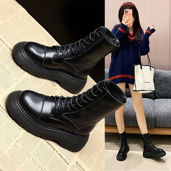 thick martin korean leisure middle tube 2021 autumn and winter calf women's light bottomed chelsea boots, Black
thick martin korean leisure middle tube 2021 autumn and winter calf women's light bottomed chelsea boots, Black