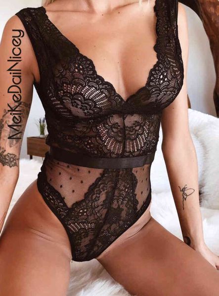 meikedainicey 2021 lace bodysuit women deep v neck embroidery romper bodycon jumpsuit overalls transparent female body suit, Red;black
meikedainicey 2021 lace bodysuit women deep v neck embroidery romper bodycon jumpsuit overalls transparent female body suit, Red;black