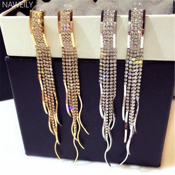 dangle & chandelier naweily luxury long tassel earrings for women gold and silver color metal ear accessories shining rhinestone earring nwl
dangle & chandelier naweily luxury long tassel earrings for women gold and silver color metal ear accessories shining rhinestone earring nwl