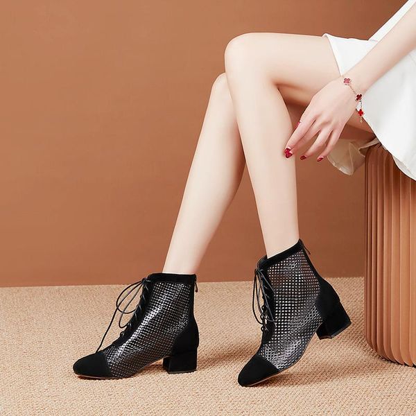 boots summer women suede leather ankle square heels 4.5cm ladies party casual shoes big size 42 43, Black
boots summer women suede leather ankle square heels 4.5cm ladies party casual shoes big size 42 43, Black