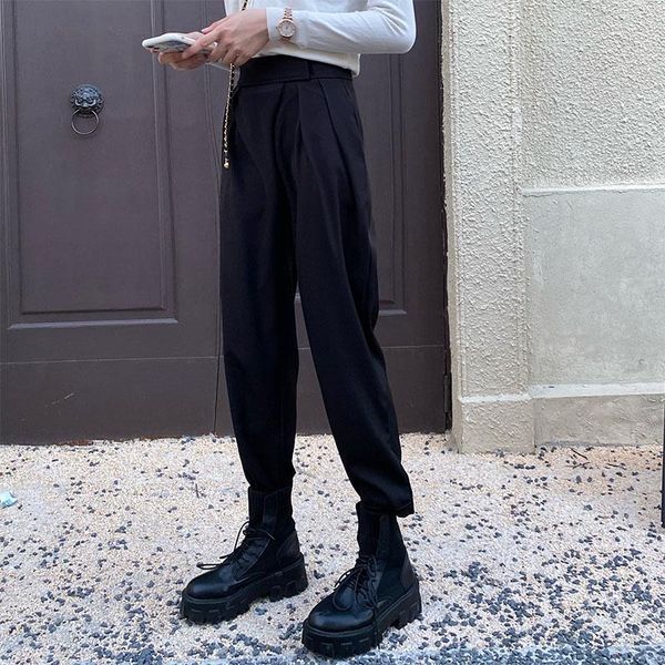 plus size s-4xl ol minimalist high waist wide leg pants women 2021 spring autumn work wear solid suit trousers women's & capris, Black;white
plus size s-4xl ol minimalist high waist wide leg pants women 2021 spring autumn work wear solid suit trousers women's & capris, Black;white