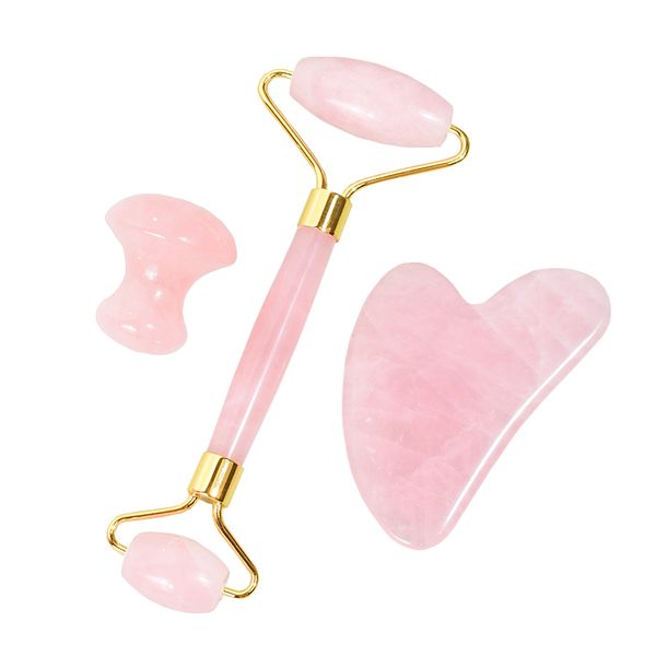 rose quartz guasha massager natural stone facial roller massage tool set spa acupuncture scraping crystal body face health care
rose quartz guasha massager natural stone facial roller massage tool set spa acupuncture scraping crystal body face health care