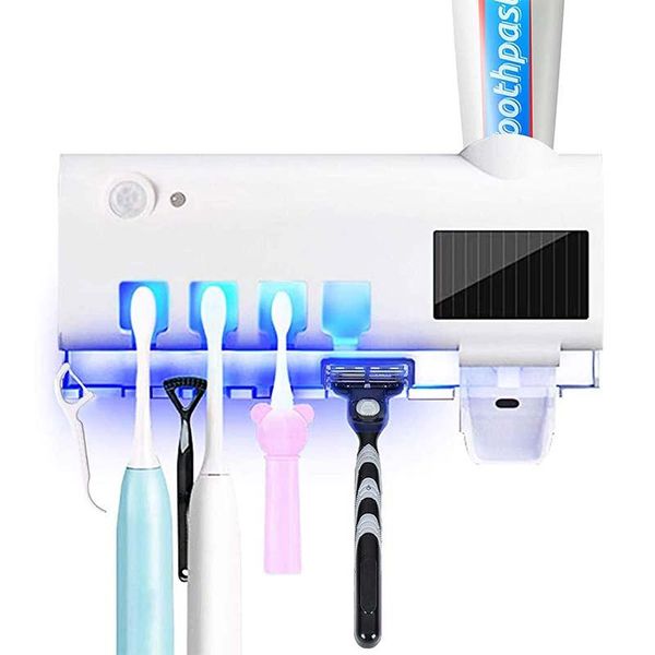 home automatic toothpaste dispenser toothbrush holder bathroom products wall mount rack bath with ultraviolet disinfector holders
home automatic toothpaste dispenser toothbrush holder bathroom products wall mount rack bath with ultraviolet disinfector holders