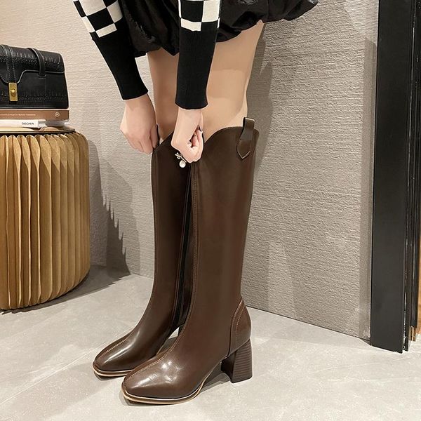 boots women long woman knee high booties ladies shoes platform square heel pu leather soft zipper fashion autumn 2021, Black
boots women long woman knee high booties ladies shoes platform square heel pu leather soft zipper fashion autumn 2021, Black