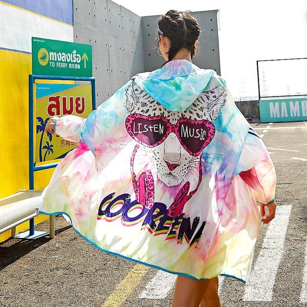 women's jackets hip hop style sun-proof sport jacket women plus size loose hooded coat summer super thin macaron colourful clothing sl0, Black;brown
women's jackets hip hop style sun-proof sport jacket women plus size loose hooded coat summer super thin macaron colourful clothing sl0, Black;brown