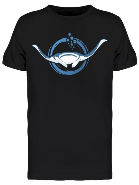 stingray logo graphic tee men's -image by shutterstock, White;black 
stingray logo graphic tee men's -image by shutterstock, White;black