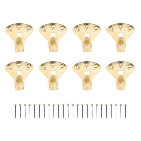 hooks & rails 8pcs po frame hanging heavy duty brass picture hangers with 24pcs nails
hooks & rails 8pcs po frame hanging heavy duty brass picture hangers with 24pcs nails