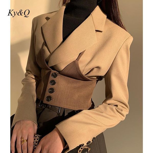 women's suits & blazers early autumn design short small suit coat 2021 jacket advanced sense blazer designer's clothing, White;black
women's suits & blazers early autumn design short small suit coat 2021 jacket advanced sense blazer designer's clothing, White;black
