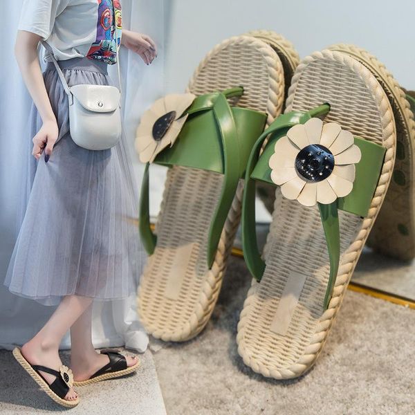 summer slippers women flip-flops female shoes fashion thick bottom soft anti-slip sandals sunflower beach slides, Black
summer slippers women flip-flops female shoes fashion thick bottom soft anti-slip sandals sunflower beach slides, Black