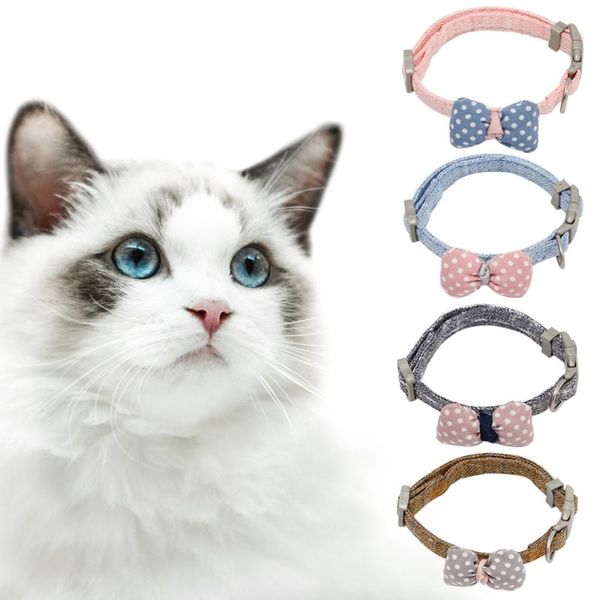 cat collars & leads pet wave point bow collar safety belt adjustable tie neckline accessories polka dot bowknot for dog
cat collars & leads pet wave point bow collar safety belt adjustable tie neckline accessories polka dot bowknot for dog