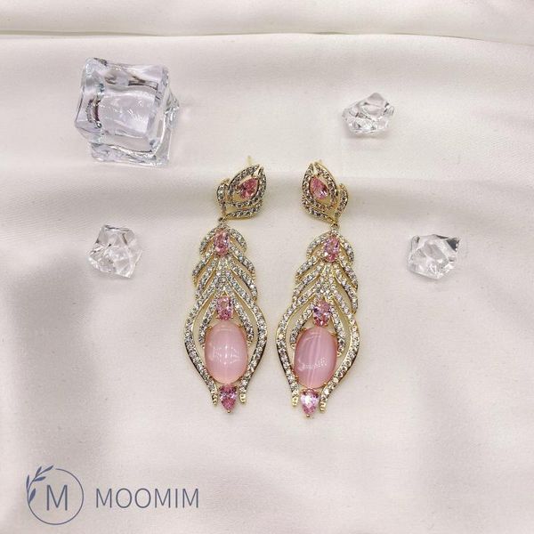 dangle & chandelier pink artificial stone earrings real gold plated exquisite elegant unique gift for women evening party jewelry, Silver
dangle & chandelier pink artificial stone earrings real gold plated exquisite elegant unique gift for women evening party jewelry, Silver