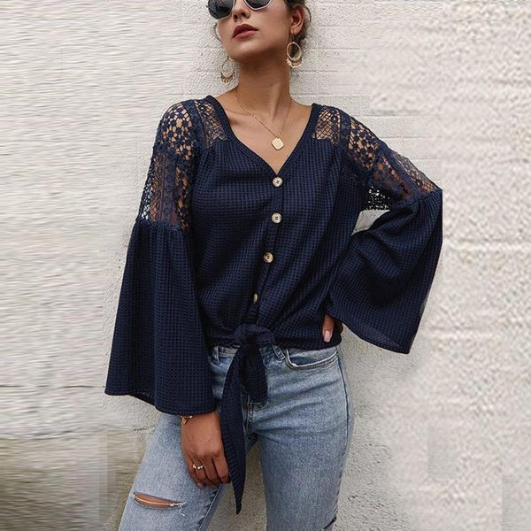 women's blouses & shirts small v-neck slim blouse womens casual shirt elegant style hollow out lace long sleeve ropa mujer, White
women's blouses & shirts small v-neck slim blouse womens casual shirt elegant style hollow out lace long sleeve ropa mujer, White