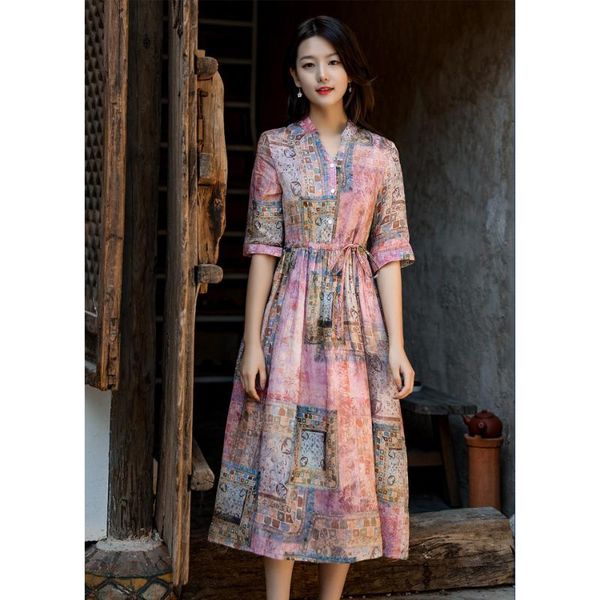 casual dresses ramie print women's dress summer light loose elegant clothing sundress, Black;gray
casual dresses ramie print women's dress summer light loose elegant clothing sundress, Black;gray