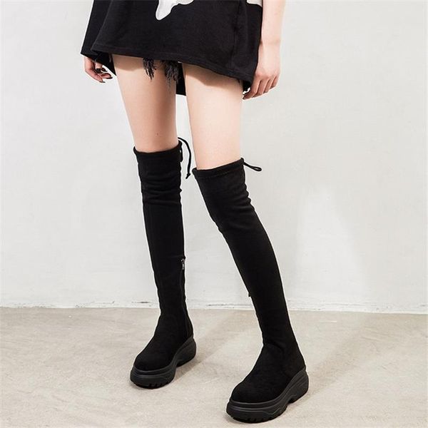 boots jianbudan platform wedge women's autumn thigh winter plush over the knee female stretch high heel 34-40, Black
boots jianbudan platform wedge women's autumn thigh winter plush over the knee female stretch high heel 34-40, Black