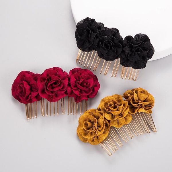 arrival fashion women pretty cloth rose basic hair combs girl's cute vintage accessories lady's headwear side clips1
arrival fashion women pretty cloth rose basic hair combs girl's cute vintage accessories lady's headwear side clips1