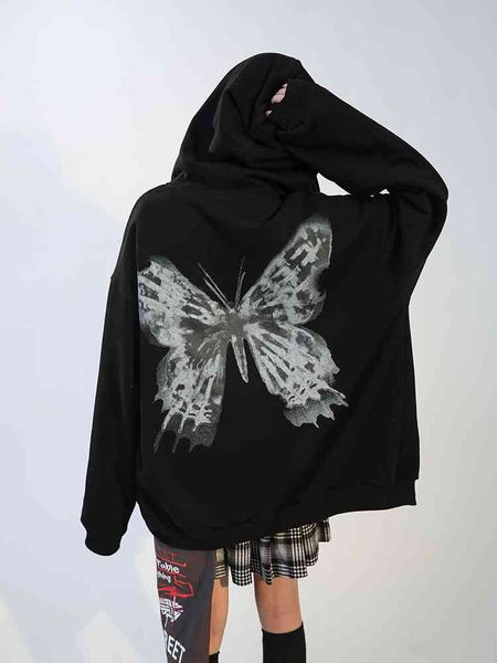 women hoodie butterfly hoodies spring and autumn 2021 new casual long sleeve harajuku sweatshirt fashion vimtage gothic oversized, Black
women hoodie butterfly hoodies spring and autumn 2021 new casual long sleeve harajuku sweatshirt fashion vimtage gothic oversized, Black