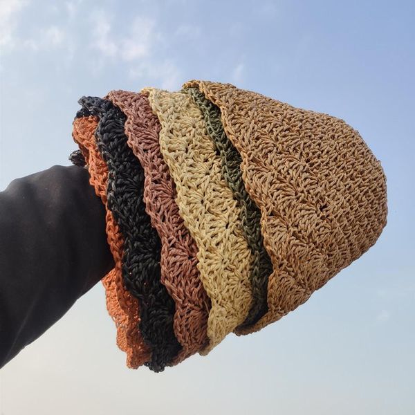 wide brim hats straw hat lady solid color summer folding fisherman with small roll sunshade beach sun womans, Blue;gray
wide brim hats straw hat lady solid color summer folding fisherman with small roll sunshade beach sun womans, Blue;gray