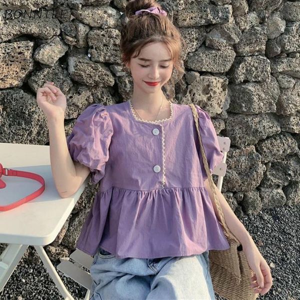 women's blouses & shirts women sweet girls loose plus size kawaii casual ruffles puff sleeve solid square collar all-match ulzzang wome, White
women's blouses & shirts women sweet girls loose plus size kawaii casual ruffles puff sleeve solid square collar all-match ulzzang wome, White