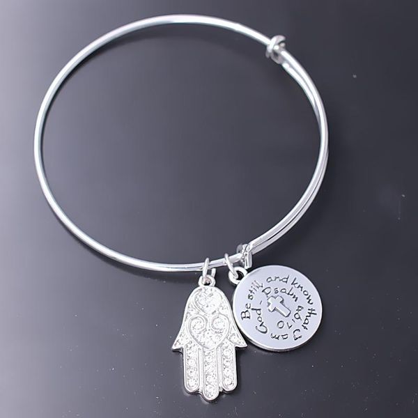 link, chain fashion rhinestone inlay god's hand metal pendant bracelet men and women beliefs lucky adjustable wire bangle, Black
link, chain fashion rhinestone inlay god's hand metal pendant bracelet men and women beliefs lucky adjustable wire bangle, Black