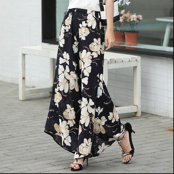 womens summer women pants casual cotton linen retro print bohemian wide leg high waist legs trousers skirts beach holiday, Black;white
womens summer women pants casual cotton linen retro print bohemian wide leg high waist legs trousers skirts beach holiday, Black;white