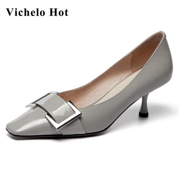 vichelo genuine leather square toe shallow high heels metal fasteners office lady dress solid modern slip on women pumps l81 shoes, Black
vichelo genuine leather square toe shallow high heels metal fasteners office lady dress solid modern slip on women pumps l81 shoes, Black