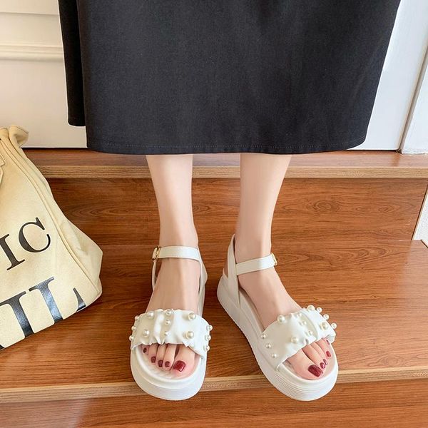 platform sandals women thick sole pearl shoes summer concise open toe black white zapatos mujer
platform sandals women thick sole pearl shoes summer concise open toe black white zapatos mujer