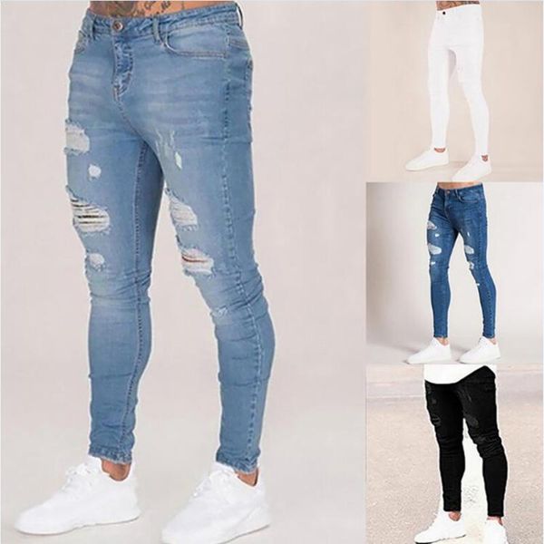 men's jeans mens solid color autumn 2021 fashion slim pencil denim pants casual hole ripped design for men streetwear, Blue
men's jeans mens solid color autumn 2021 fashion slim pencil denim pants casual hole ripped design for men streetwear, Blue