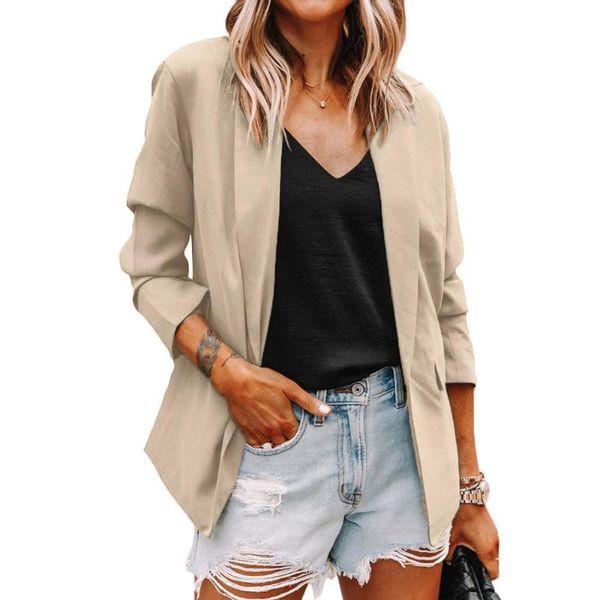 women's jackets women autumn solid color jacket coat ladies fashion slim turn-down collar single button suit shirt office clothing s -, Black;brown
women's jackets women autumn solid color jacket coat ladies fashion slim turn-down collar single button suit shirt office clothing s -, Black;brown