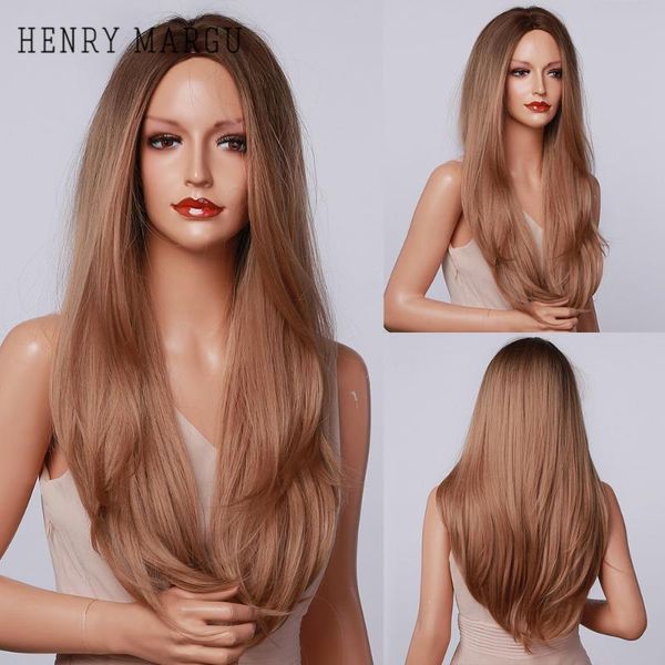 synthetic wigs henry margu ombre brown long straight for women natural cosplay middle part heat resistant daily party, Black
synthetic wigs henry margu ombre brown long straight for women natural cosplay middle part heat resistant daily party, Black