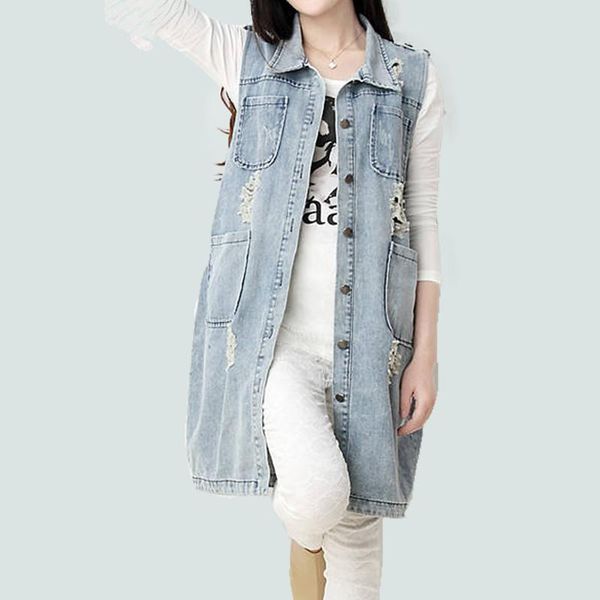 autumn 2021 plus size s-5xl vintage hole denim street clothing for women female long outerwear jacket casacos femininos overcoat women', Black;brown
autumn 2021 plus size s-5xl vintage hole denim street clothing for women female long outerwear jacket casacos femininos overcoat women', Black;brown