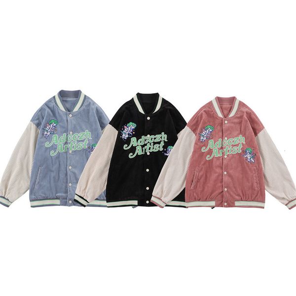 men's jackets corduroy jacket, embroidered and flocked letter baseball suit, single breasted cotton coat, harajuku hip-hop casual wear, Black;brown
men's jackets corduroy jacket, embroidered and flocked letter baseball suit, single breasted cotton coat, harajuku hip-hop casual wear, Black;brown